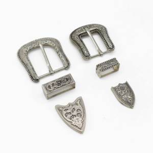 La nueva moda occidental 3 piezas hebilla de aleación 20-25mm conjunto de hebilla de cinturón - Product Image 1