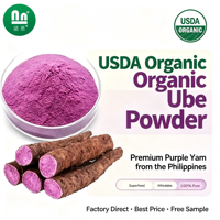 Polvo de Ube de Filipinas, Polvo de Ñame Morado Orgánico, Tratado al Vapor, Seco, a Granel, Grado Alimenticio, para Pudín, Repostería y Bebidas, Stock Disponible