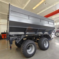 Chariot mobile haute productivité pour céréales, traîné par tracteur, pour fertilisation et transport de grains, avec pompe à engrenages, capacité 15-25m/min