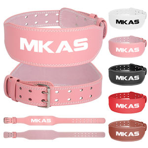 MKAS özel Logo ağır spor egzersiz eğitimi güç kaldırma kemeri ayarlanabilir Unisex deri halter kemeri - Product Image 1