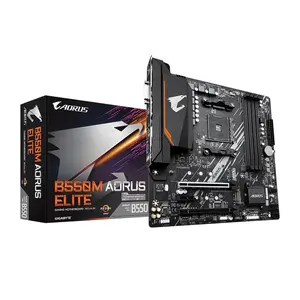 Gigabyte anakart placa mae 128GB DDR4 AMD B550 PC oyun B550M Aorus Elite anakartlar masaüstü bilgisayarlar için