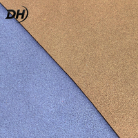 Tissu en daim synthétique, 100% polyester, imitation daim, matière en faux cuir pour la tige des chaussures