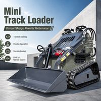 Chargeuse compacte sur chenilles FULCORE homologuée CE EPA Euro V, avec godet robuste pour travaux agricoles, vergers et aménagements paysagers