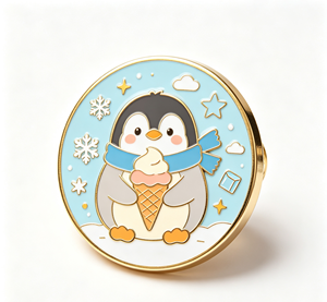 Custom Enamel Penguin Lapel <b>Pin</b> Zinc Alloy Cast Metal Brooch Soft Enamel <b>Badge</b> for Gift and Clothing - Product Image 3