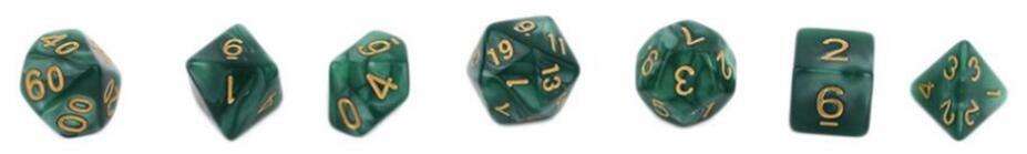 Dard vert avec des lignes d'or