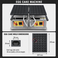 Machine à gâteaux aux œufs japonais professionnelle 2000W, machine automatique à castella pour bébés, gaufrier à boules en acier inoxydable pour boulangerie