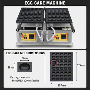Machine à gâteaux aux œufs japonais professionnelle 2000W, machine automatique à castella pour bébés, gaufrier à boules en acier inoxydable pour boulangerie - Product Image 3