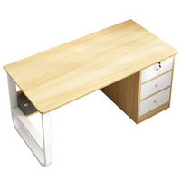 Bureau de luxe moderne et contemporain en MDF bureau en chêne artificiel extensible et durable bureau de villa du directeur de l'hôpital de l'école à domicile