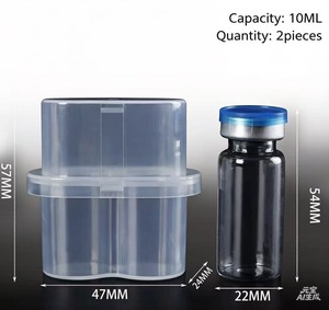 Boîtes en plastique PP transparentes en gros pour le stockage de flacons de vaccin 10ml 7ml 5ml 3ml, étui porte-flacons pour l'emballage de peptides, épaisse - Product Image 6