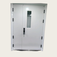 Porte coupe-feu anti-fumée sur mesure, simple/double battant, isolation fumigène pour couloir de bâtiment commercial