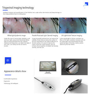 Máquina de Análisis Capilar 2026 de Material ABS con Detección de Folículos Pilosos para Uso en Salones de Belleza, Hogar y Clínicas - Product Image 5