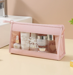 Organizador de Viaje Personalizado para Cuidado de la Piel y Belleza, Bolsa de Maquillaje Transparente con Cierre de PVC, Estuche Cosmético Transparente - Product Image 4