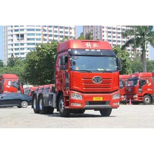 شاحنة FAW Jiefang الجديدة J6P الثقيلة, نسخة 2.0 420HP 6X4 ، شاحنة رأس جرار