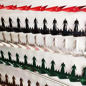 Barrière de sécurité <span class=keywords><strong>anti</strong></span>-escalade en métal pour mur, protection contre le vol, clôture extérieure, clôture <span class=keywords><strong>anti</strong></span>-escalade, clôture de jardin, pointes - Product Image 2