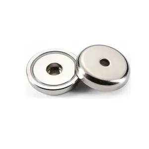 Factory Supplier Strong Neodymium Cup Magnets With Stainless Screws For Kitchen Home