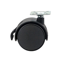 Roue de meuble BOKE en nylon de 2 pouces avec frein, capacité de charge de 50 kg, design moderne, durable