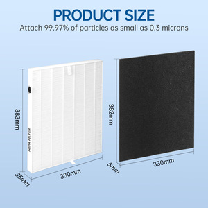Filtro de Purificador de Aire Coway Woongjin 380x320x35mm True Hepa con Carbón Activado para AP-1512HH 1518 - Product Image 4