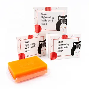 कस्टम पैकेजिंग हल्दी पपीता Whitening खुशबू और कार्बनिक Kojic एसिड के लिए साबुन