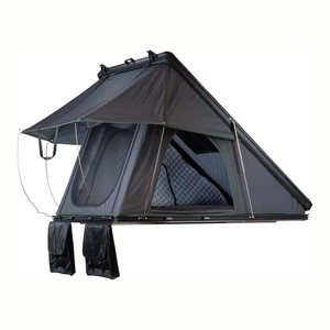 Prezzo di fabbrica Ultra-sottile peso leggero sul tetto tenda in alluminio campeggio auto tetto tenda rigida tetto tetto per auto - Product Image 3