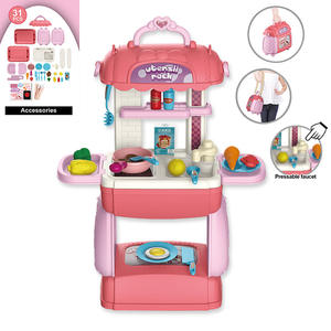 Oyuncak gıda tencere aksesuarları ile çocuklar için mutfak oyna oyna set şef tulumları için Set oyna oyna - Product Image 3