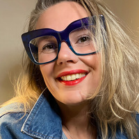 Monturas de Gafas Metálicas Cuadradas de Moda para Mujer, Estilo Oversize, con Lentes Anti-Luz Azul para Rostros Pequeños y Uso en Exteriores