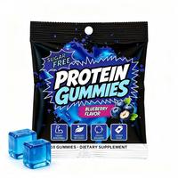 Gummies protéinés isolés de lactosérum à faible teneur en calories, sans sucre ajouté, riches en protéines (15G, 17G, 20G) pour la gestion du poids - Marque privée