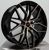 Nouvelles jantes en alliage d'aluminium forgé à basse pression, noires, à profil profond, taille personnalisée 18-22 pouces, jantes de voiture universelles OEM avec ET de 20 mm/25 mm
