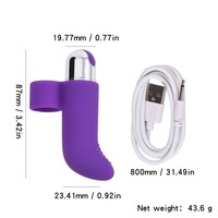 Paar-Vibratoren G-Punkt Klitoris-Stimulator Mini Bullet Finger-Vibrator für Frauen Sexspielzeug USB Aufladbar Wasserdicht