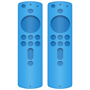 Étui de protection en silicone bleu adapté pour Ama & zon 2rd Gen <span class=keywords><strong>Fire</strong></span> <span class=keywords><strong>TV</strong></span> Stick Remote Cover Case, antichoc, antidérapant (1pcs) - Product Image 3