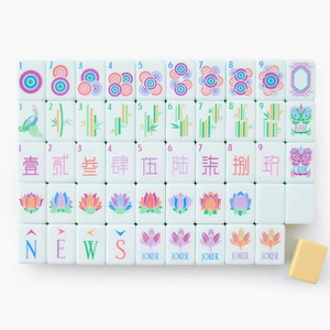 Juego de Mahjong Americano Portátil de Lujo con 160 Fichas Acrílicas de 4 Capas, Diseño Moderno Grabado con Láser - Product Image 2