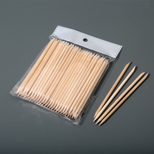 Palitos de Madera de Naranjo para Manicura, 100 Unidades, Palitos de Madera de Doble Punta para Empujar Cutículas, Herramienta para Decoración de Uñas, para Limpiar y Remover Esmalte - Product Image 3