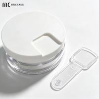 Pot de baume pour animaux de compagnie de qualité médicale 30G 50G avec cuillère, conteneur de crème AS+PP pour tous usages en soins pour animaux