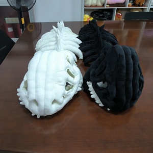 Topi Cosplay Kepala Dinosaurus Lucu, Mainan Boneka Eksoskeleton Isi Kapas PP, Hadiah Mainan Pertunjukan Halloween - Product Image 2