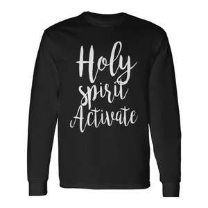 Camiseta de manga larga cristiana religiosa con estampado del Espíritu Santo - Product Image 2