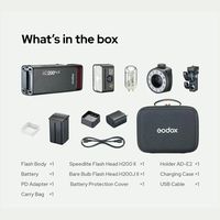 Flash de poche sans fil Godox AD200ProII TTL 2.4G ABS pour photographie en extérieur avec batterie