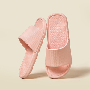 Sandalias Blancas de EVA con Punta Abierta, Antideslizantes, para Interiores, para Todas las Estaciones, con Forro de PU de Color Sólido - Product Image 5