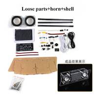 Kit électronique DIY audio Bluetooth, circuit imprimé LED pour spectre musical, rythme de fréquence musicale, kit haut-parleur Bluetooth