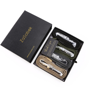 <span class=keywords><strong>Ceinture</strong></span> élastique à bout ajustable en cuir tressé <span class=keywords><strong>extensible</strong></span> noire pour hommes, avec logo personnalisé - Product Image 5