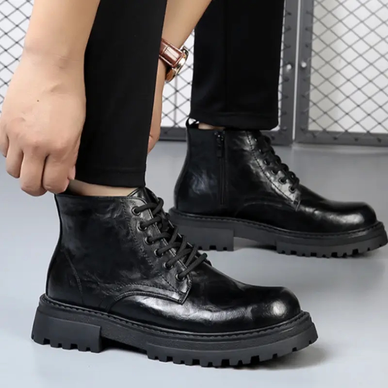 Men Custom Logo British Style Motorcycle Boots Dress Shoes Black Boots| Alibaba.com Men Custom Logo British Style Motorcycle Boots Dress Shoes Black Boots| Alibaba.com