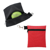 Organisateur d'accessoires de golf imperméable pour tees, balles, sac à balles de golf, sac à tees de golf, pochette zippée avec clip en métal