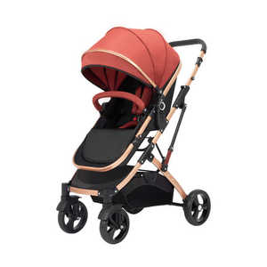 Passeggino Portatile in Lino per Bambini, Premium in Lega, Reversibile, Pieghevole, Sistema di Viaggio a 4 Ruote, Grande, Leggero, Alto, Panoramico, Carrozzina per Neonati - Product Image 5