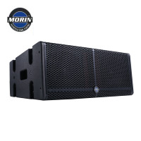 Système de haut-parleurs actifs Morin LA-208DSP Double 8 Line Array avec une puissance de 400W+600W pour une utilisation en extérieur, convient à 800 personnes