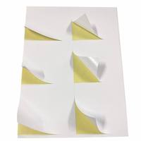 Papier autocollant pour étiquettes, revêtement simple face, recyclable, compatible avec l'impression offset au silicone