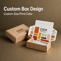Boîte d'expédition en carton ondulé recyclable avec bande de déchirement en papier kraft personnalisé, pelliculage mat, logo personnalisé, pour vêtements, cadeaux, cosmétiques