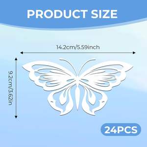 Pegatina Decorativa para Ventanas de Papel Ecológico Personalizada al por Mayor, Pegatina Estática de Mariposa Resistente al Agua y Reutilizable con Protección UV para el Hogar - Product Image 6