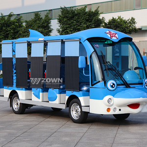 Vehículo Turístico Eléctrico al Aire Libre con Forma de Tiburón Azul, con Techo, Autobús Panorámico para Visitas a Acuarios - Product Image 4
