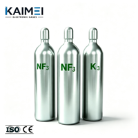 Cilindro de Gas Industrial UHP NF3 para Proceso de Grabado por Plasma CVD, 40L/50L, Alta Presión, Válvula DISS Especializada, Certificado DOT, Recargable