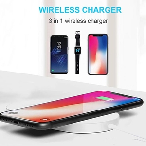 3 in 1สำหรับชาร์จไวไร้สายสำหรับ <span class=keywords><strong>iPhone</strong></span> <span class=keywords><strong>XS</strong></span> MAX XR <span class=keywords><strong>XS</strong></span> X สำหรับ <span class=keywords><strong>Apple</strong></span> <span class=keywords><strong>Watch</strong></span> 1 2 3 4สำหรับ Samsung S9 S8ไร้สายที่สะดวกสบาย S7 - Product Image 4