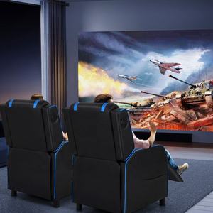 Fácil montaje Sedia Da Divano sofá silla lectura masaje Gaming silla reclinable con bolsillos laterales cojín grueso altavoces - Product Image 4