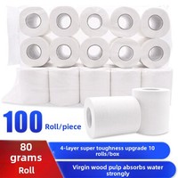 Papier toilette en pâte de bois vierge à âme creuse, vente en gros, usage commercial, hôtels, maisons d'hôtes, maisons, mouchoirs pour le commerce extérieur, sur mesure